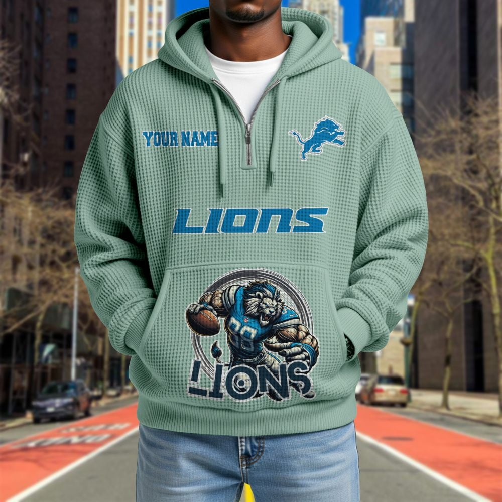 DET x NFL Waffle Hoodie DATND TANTD