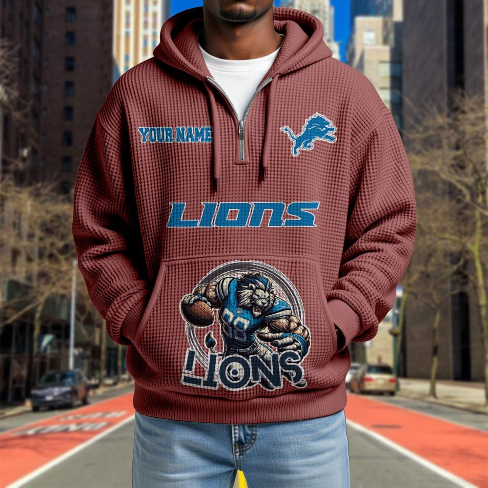 DET x NFL Waffle Hoodie DATND TANTD