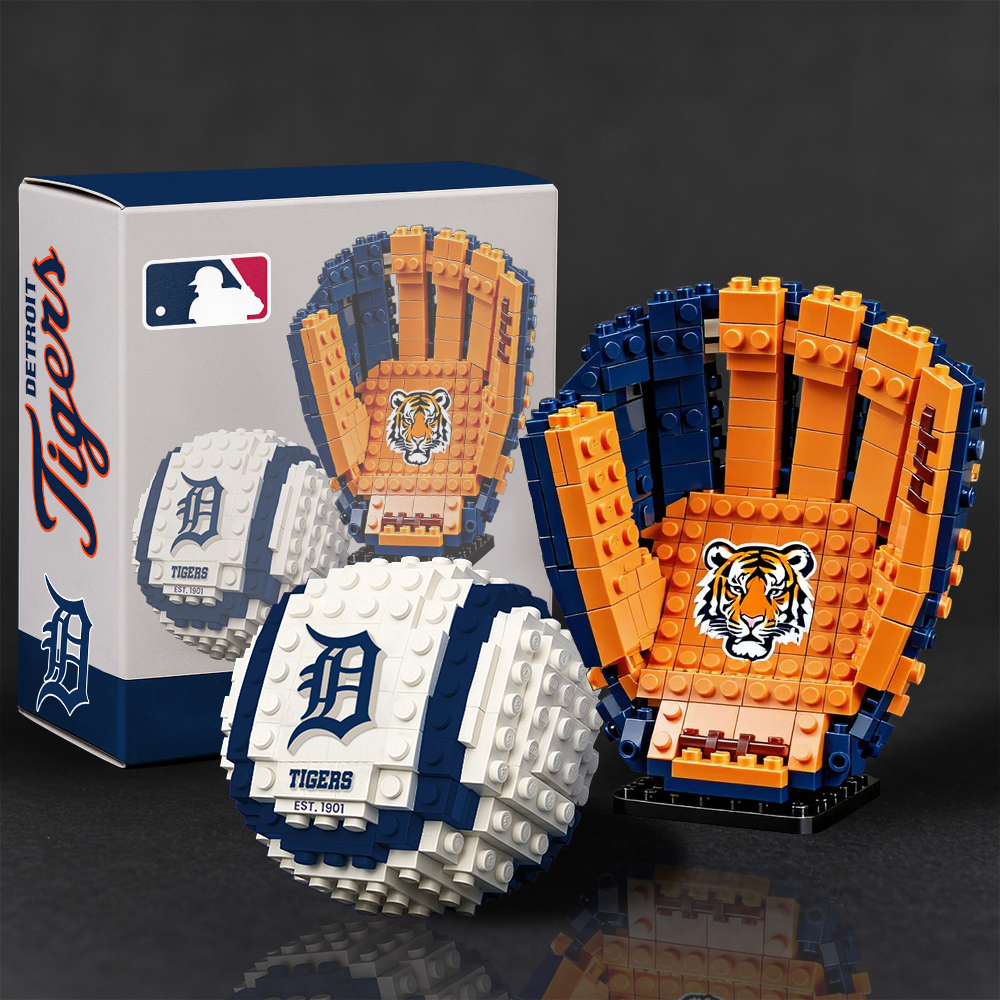 MLB Teams Baseball Glove & Ball Building Block Set DDT NTL
