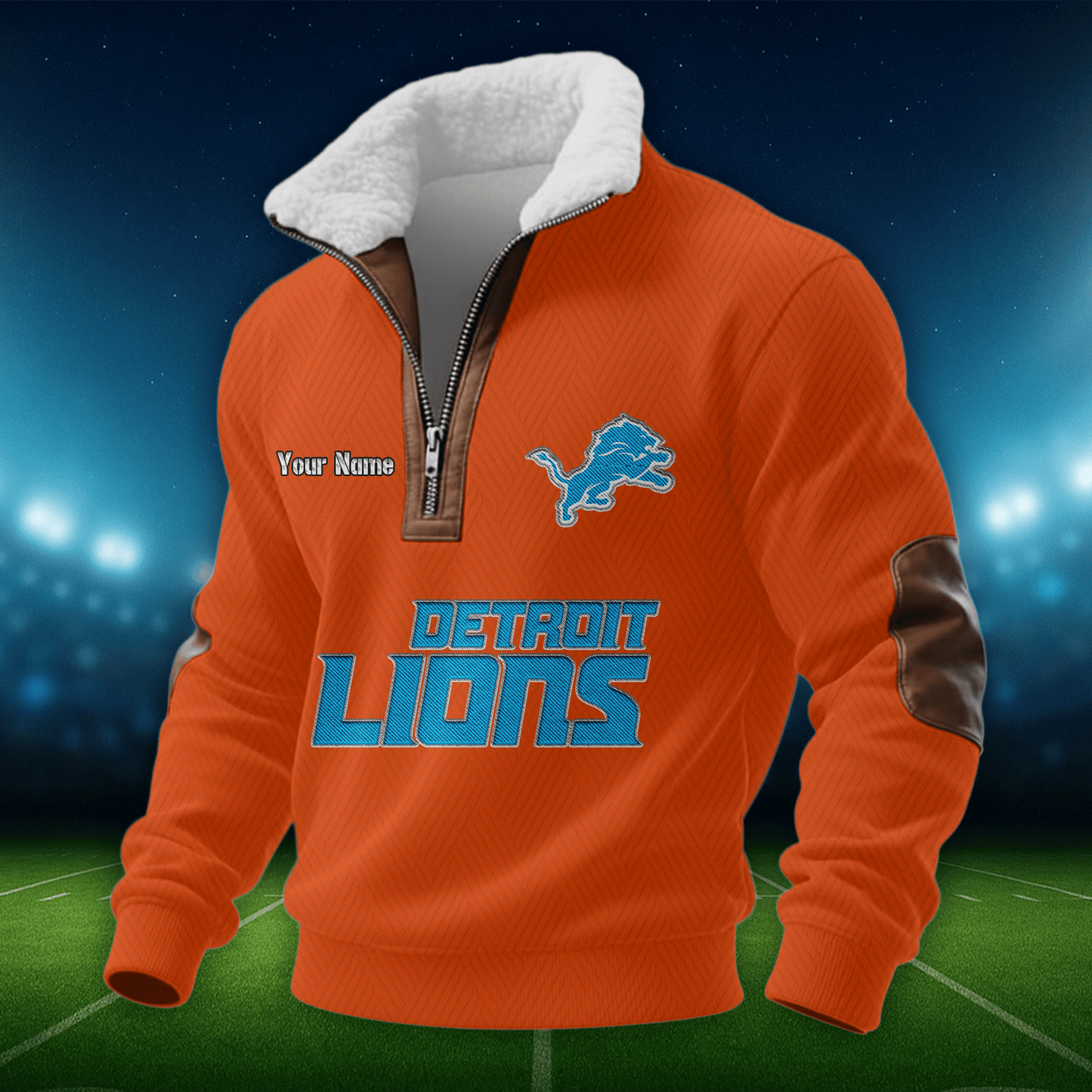 DL NFL Men Fur Collar Sweatshirt DDT CTND