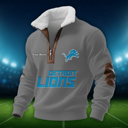 DL NFL Men Fur Collar Sweatshirt DDT CTND