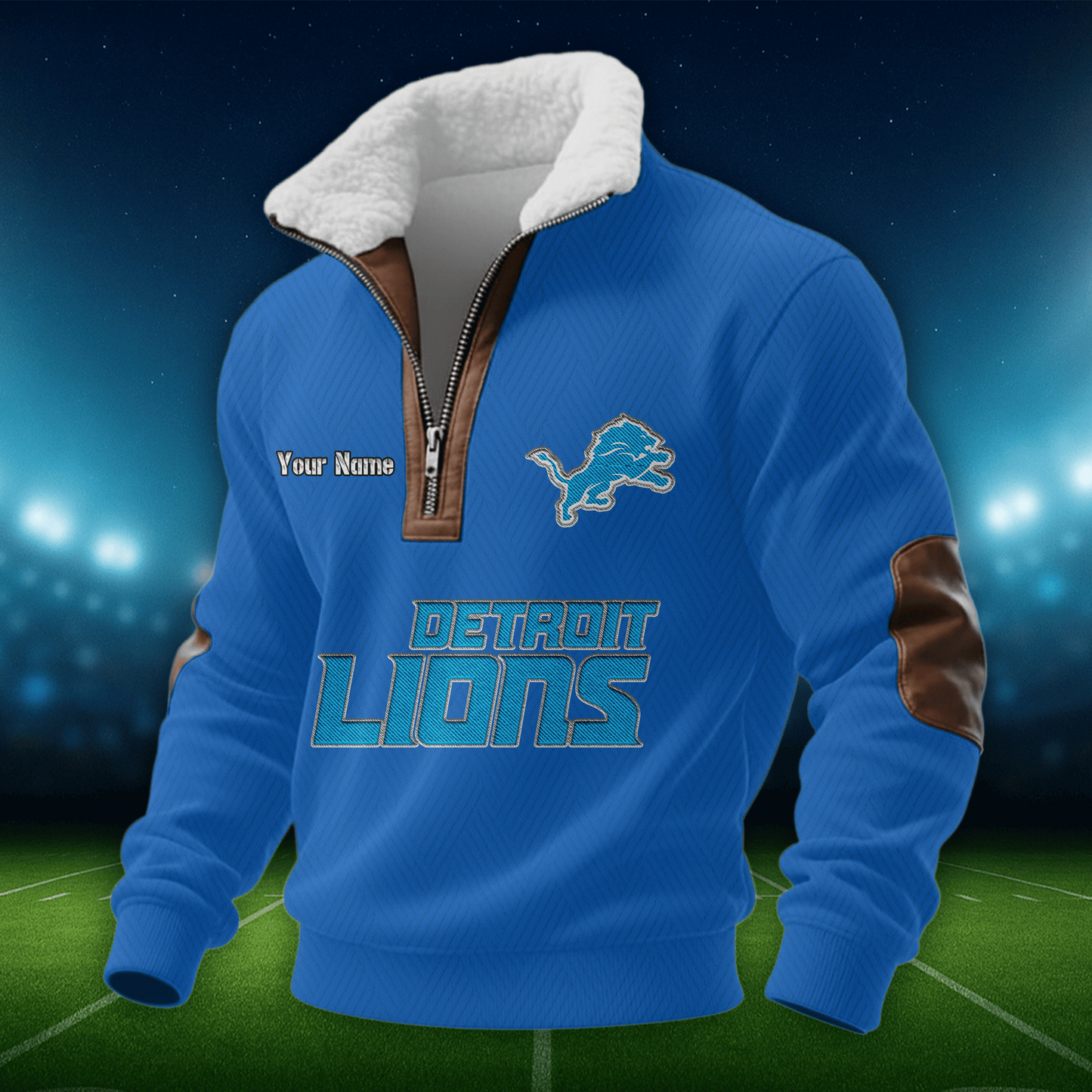 DL NFL Men Fur Collar Sweatshirt DDT CTND