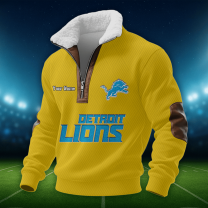 DL NFL Men Fur Collar Sweatshirt DDT CTND