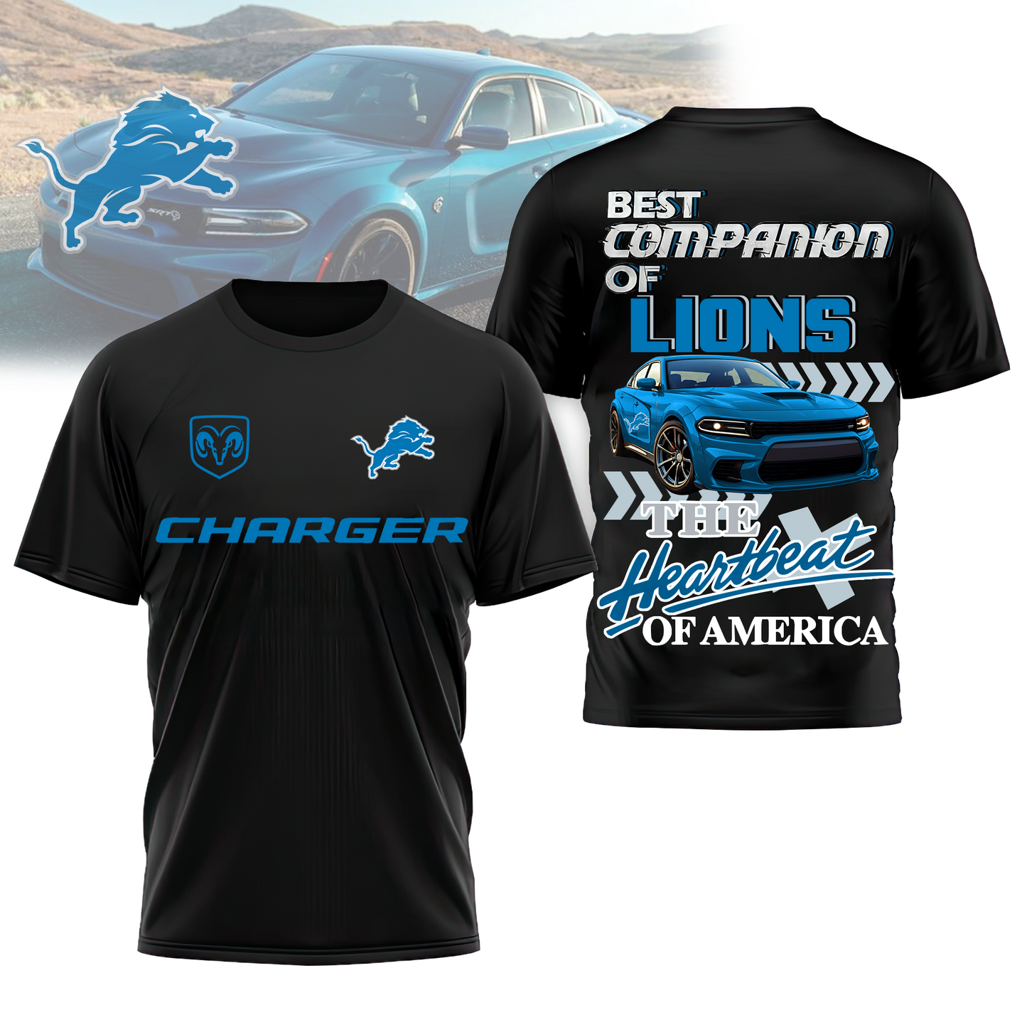 DL Premium NFL DC Car 3D Shirt DDT CTND