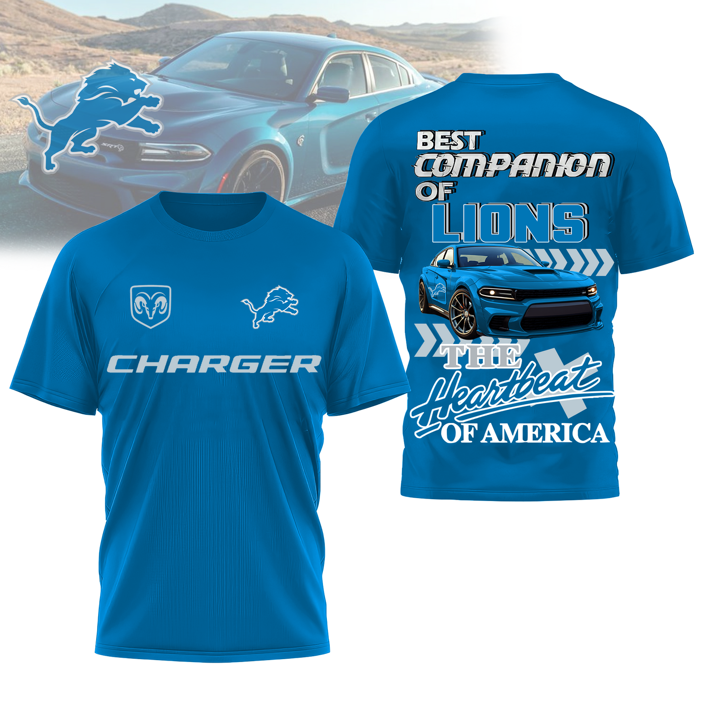 DL Premium NFL DC Car 3D Shirt DDT CTND