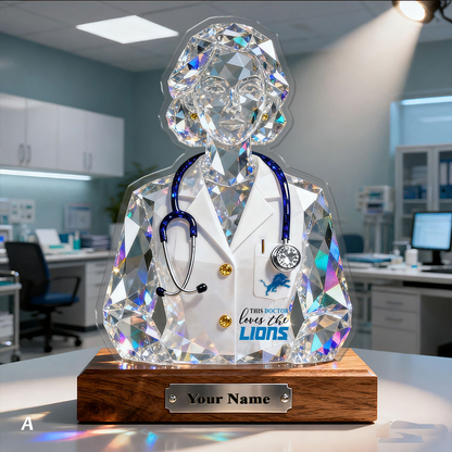 DL Premium NFL Doctor Crystal Style Desktop Ornament DDT 101125 HLPHUONG