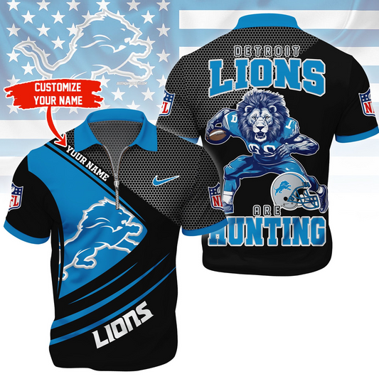 DL Premium NFL Game Day Polo With Zipper Shirt DDT NTL