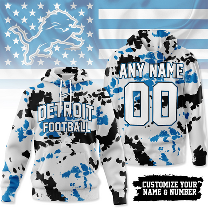 DL Premium NFL Gridiron Splash Personalized Hoodie DDT CTND