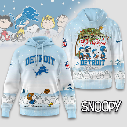 DL Premium NFL Peanuts Snow Day Hoodie DDT CTND