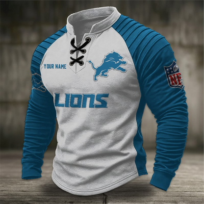 DL x NFL Men Stand Collar Long Sleeve Top DDT  CTND