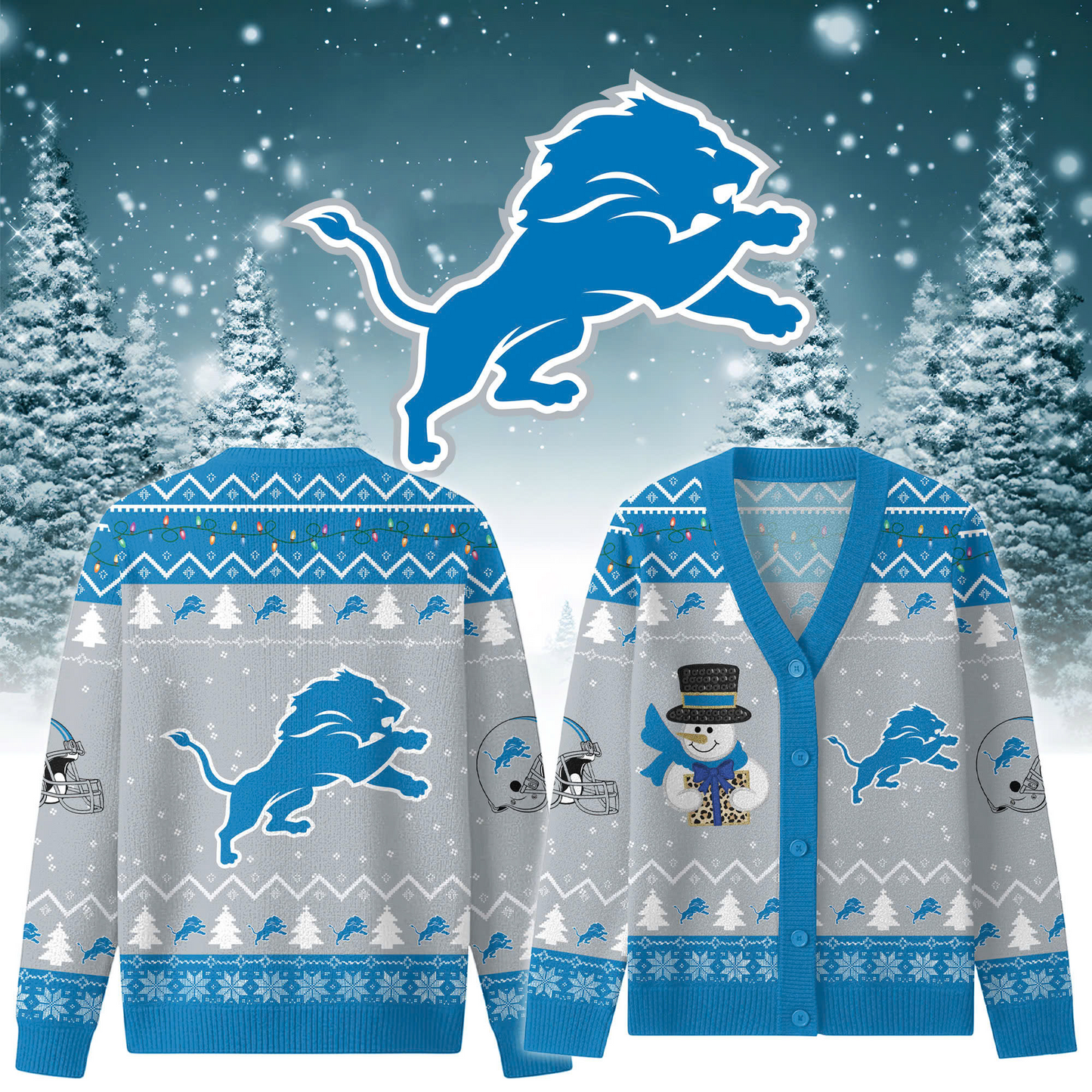 DL x NFL Premium Knitted Cardigan Jacket DDT CTND