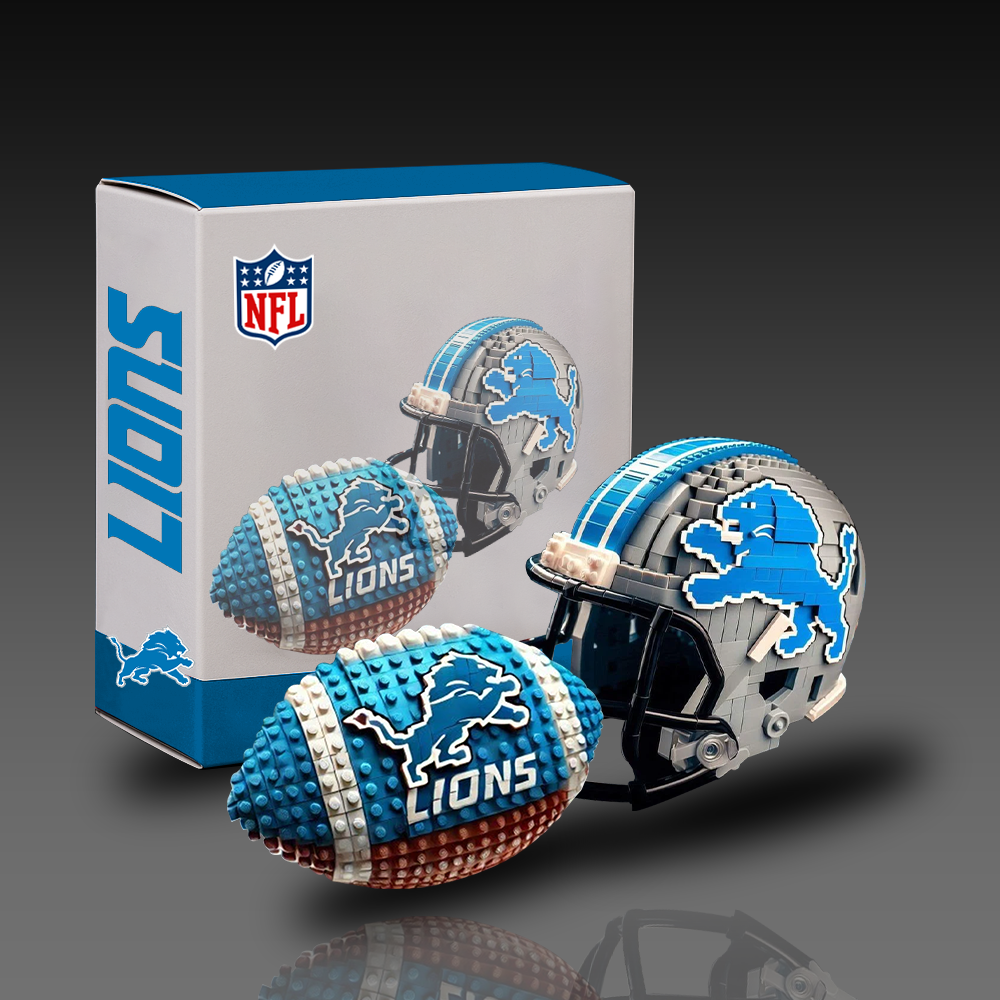 NFL Team Ball & Helmets Building Block Football Set DDT CTND