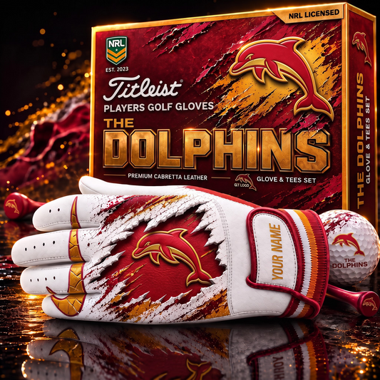 DOL PREMIUM NRL PLAYERS GOLF GLOVE GIFT SET  V2