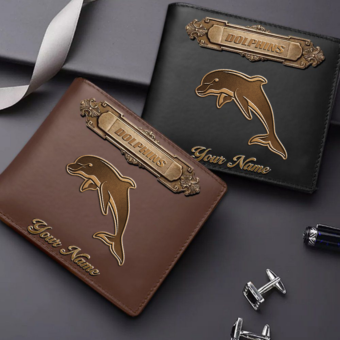 DOL x NRL Premium Leather Wallet - Personalized Edition DatND DVT