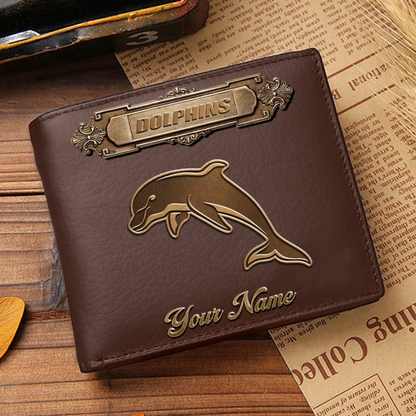 DOL x NRL Premium Leather Wallet - Personalized Edition DatND DVT