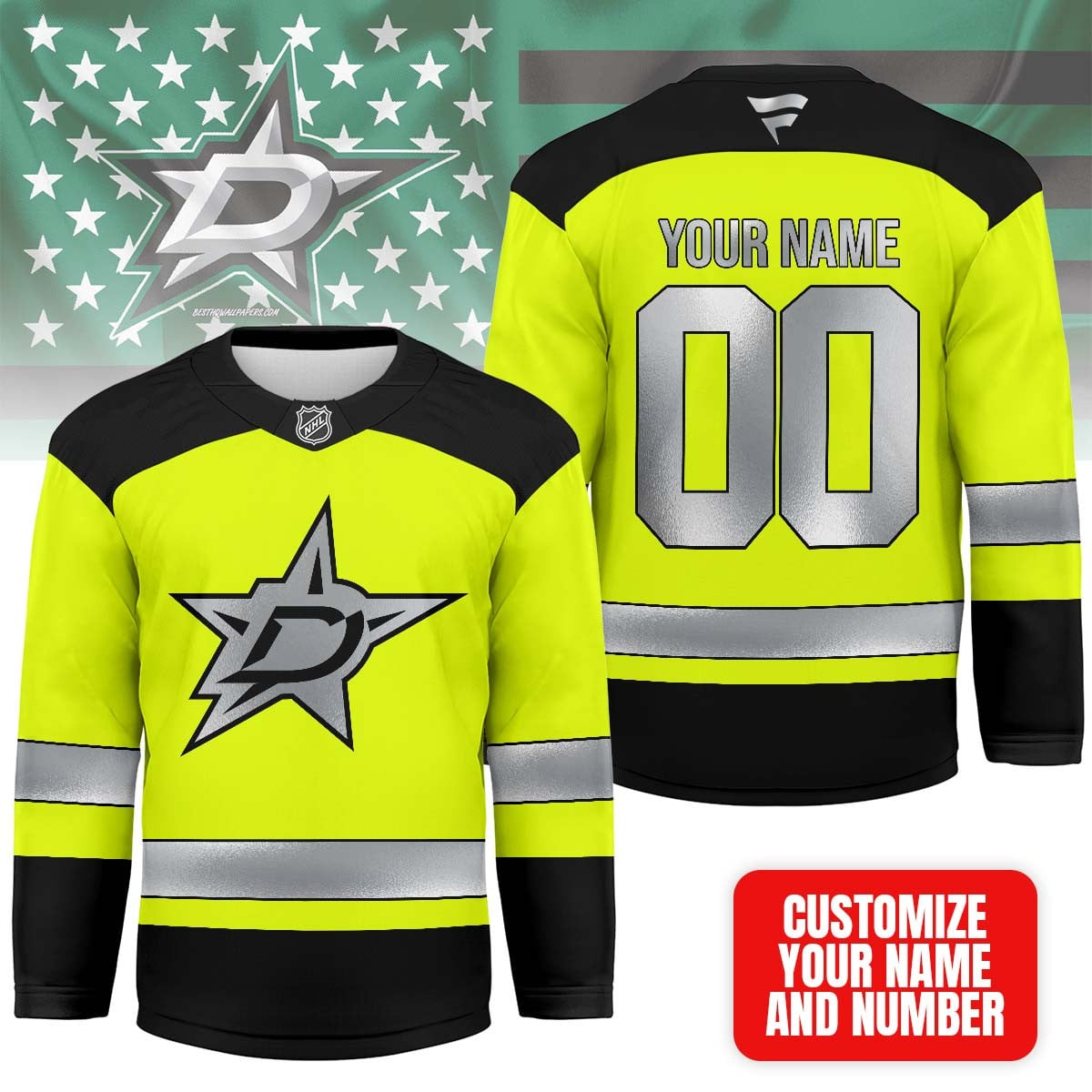 DS Premium NHL Hi-Vis Safety Hockey Jersey DDT CTND