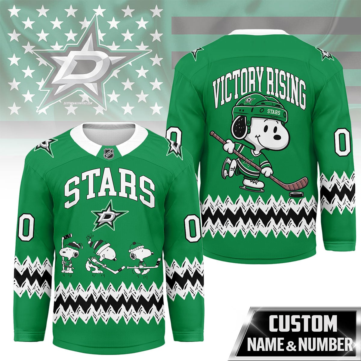 DS Premium NHL Snoopy Personalized Hockey Jersey DDT CTND