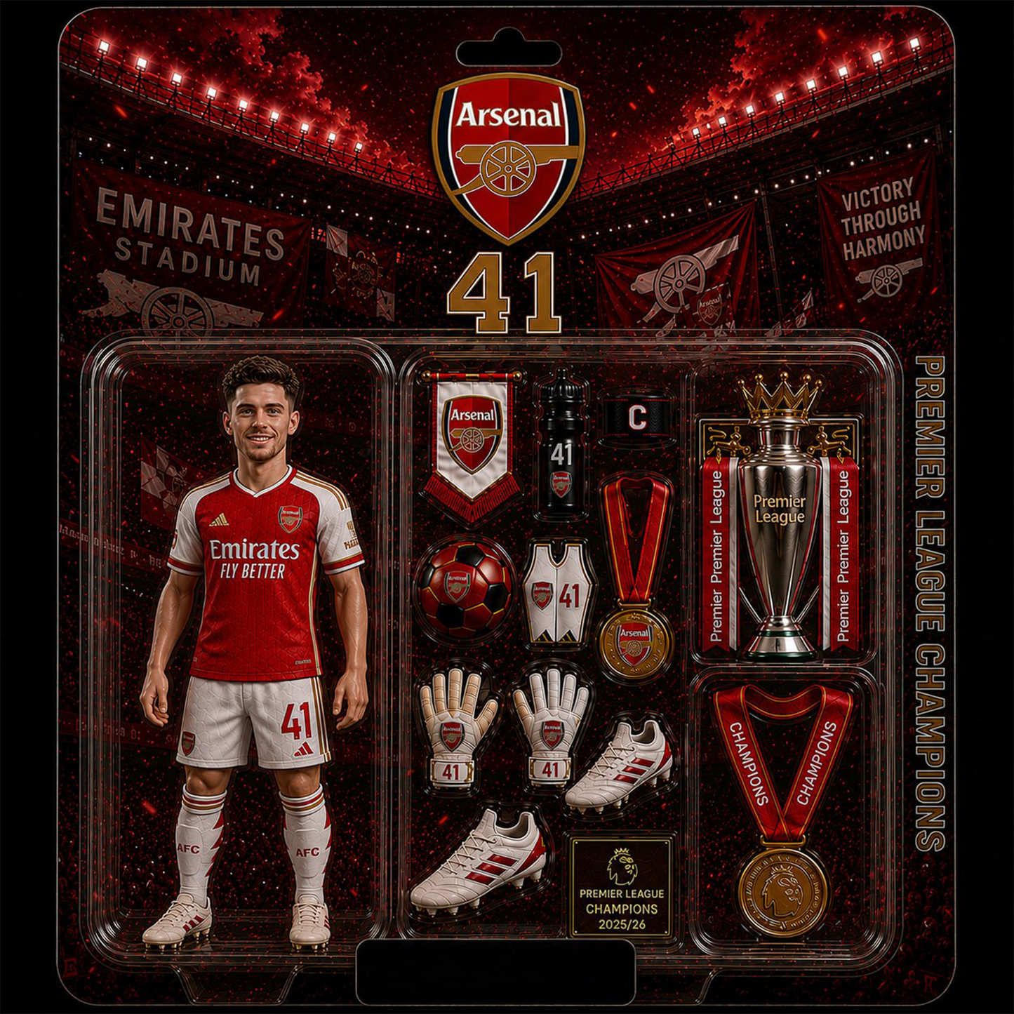 Custom ARS soccer player photo frame NAK NMD