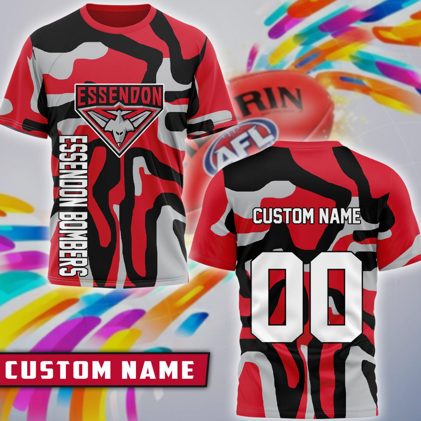 ESS x AFL Premium 3D Shirt Personalized Special Gift For Fan DDT CTND