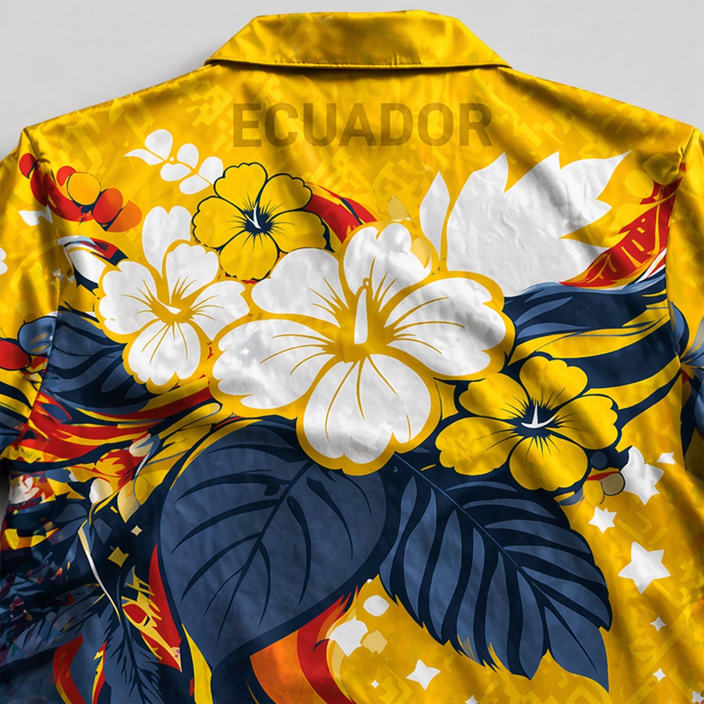 Ecuador World Cup 2026 Floral Hawaiian Shirt PVT02 DATND LBN 90526