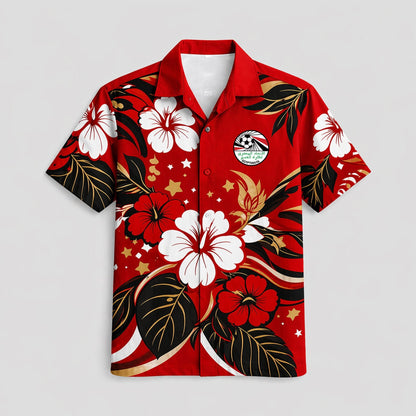 Egypt World Cup 2026 Floral Hawaiian Shirt PVT02 DATND LBN 90526
