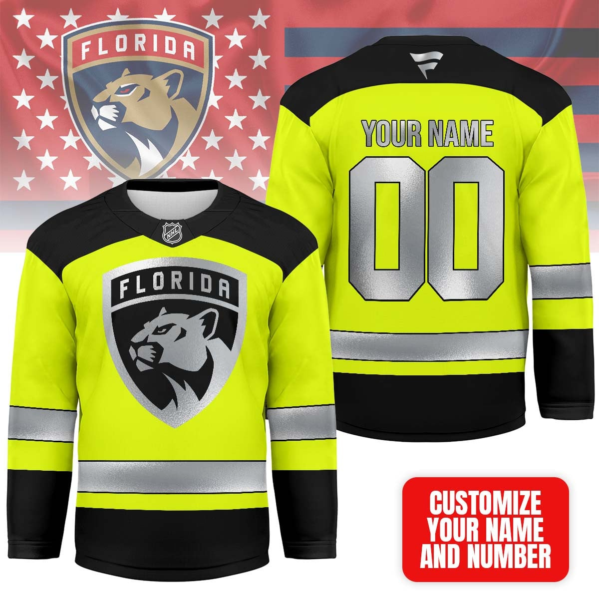 FB Premium NHL Hi-Vis Safety Hockey Jersey DDT CTND