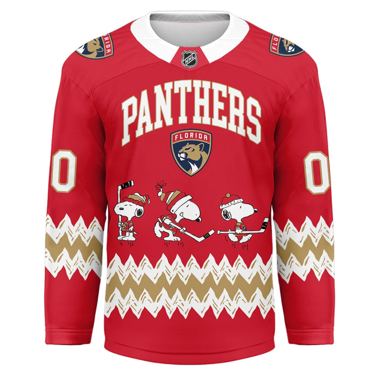 FP Premium NHL Snoopy Personalized Hockey Jersey DDT CTND