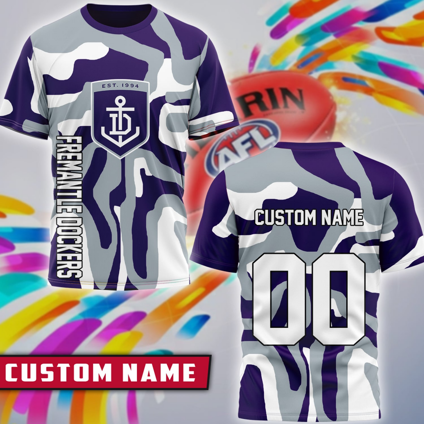 FRE x AFL Premium 3D Shirt Personalized Special Gift For Fan DDT CTND