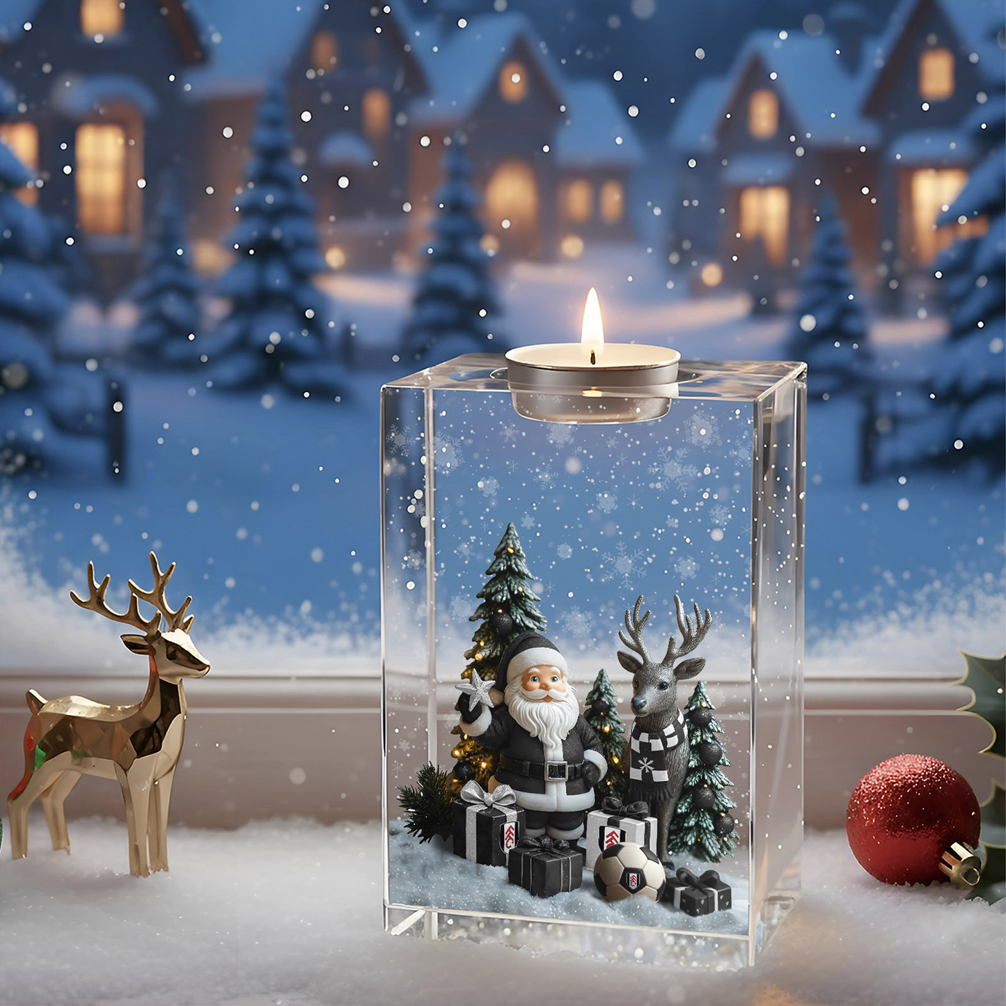 FUL x EPL Personalized Christmas Crystal Candle Holder DatND DVT