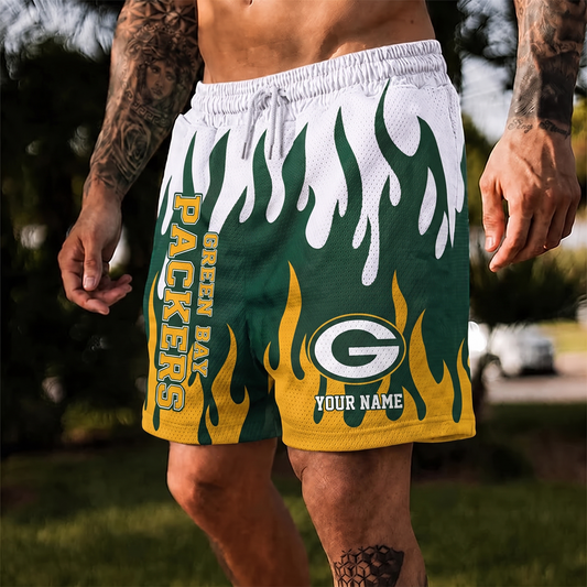 GB X NFL Flame Shorts