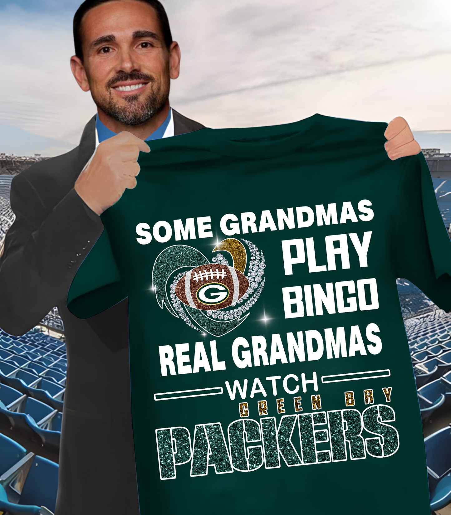 GB X NFL some grandmas play bingo real grandmas wach DATND THUONGNH