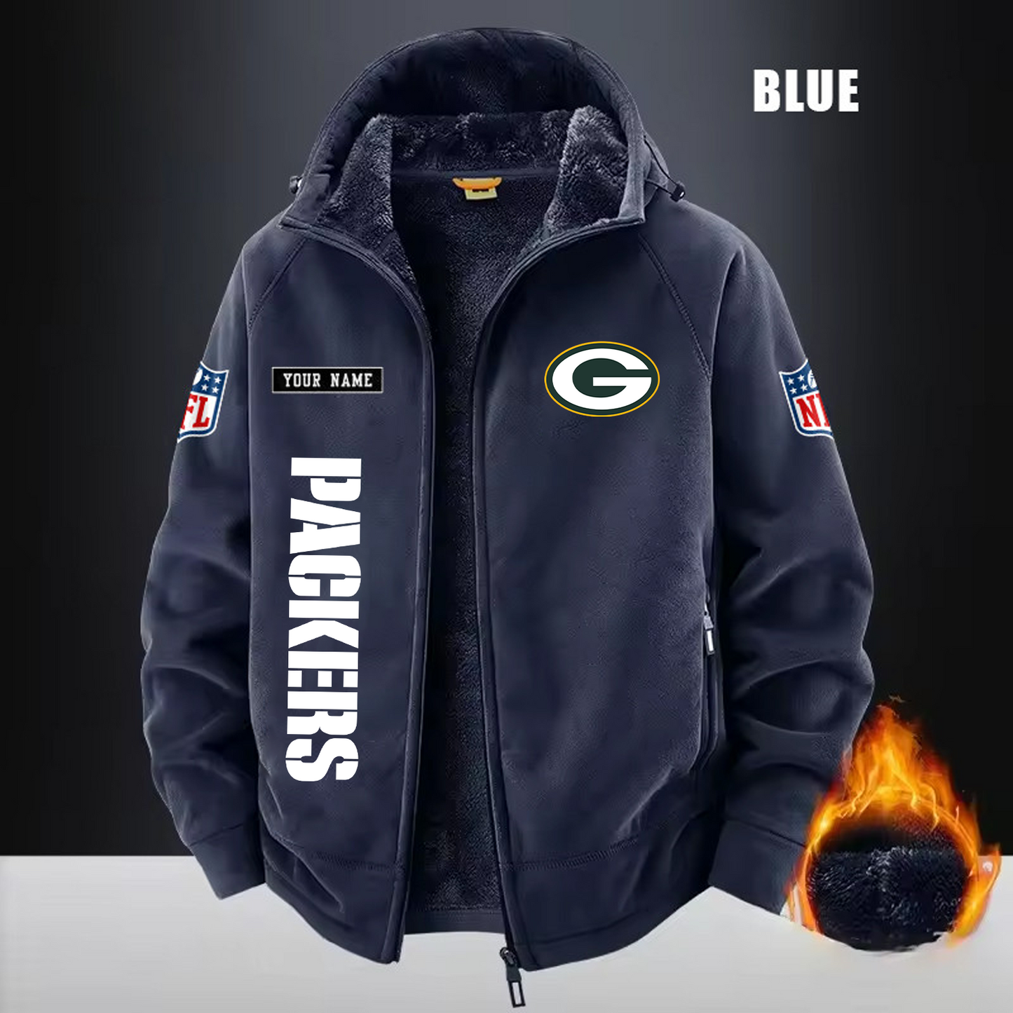 GB x NFL 3D Half-zip Hoodie DATND TANTD