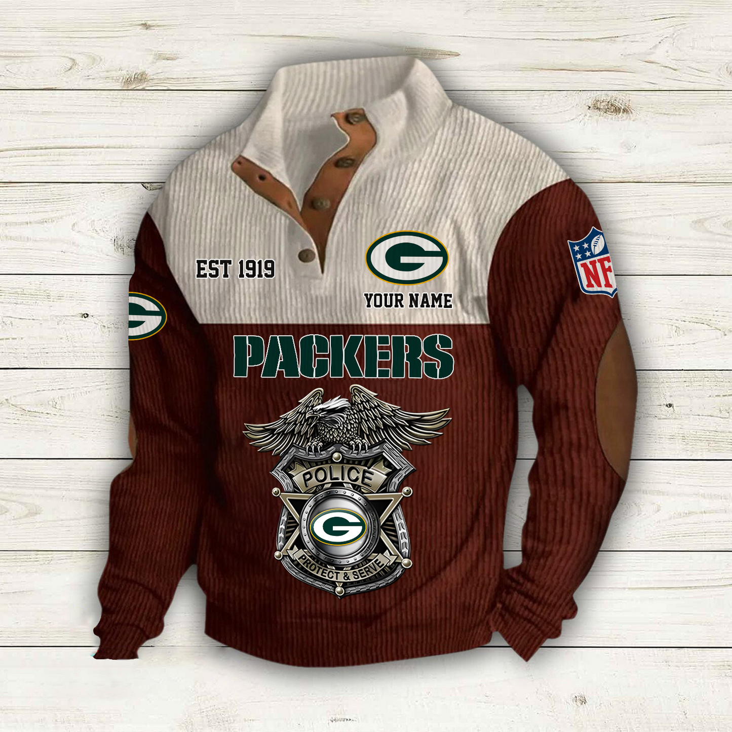 GB x NFL Custom Name Sport Sweatshirt DatND DVT
