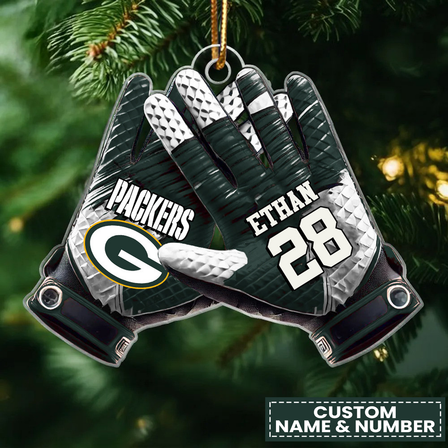 GB x NFL Customized Christmas Acrylic Ornament DATND TANTD