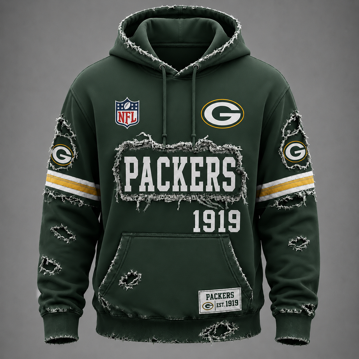 GB x NFL Distressed Premium Hoodie 0906 DatND DVT