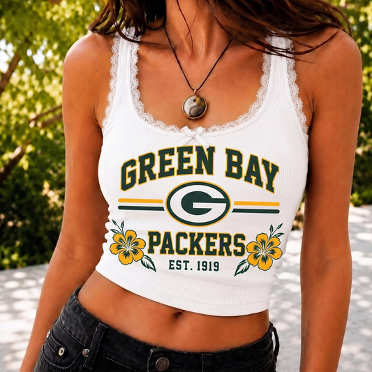 GB x NFL Game Day Lace Tank Top Shirt