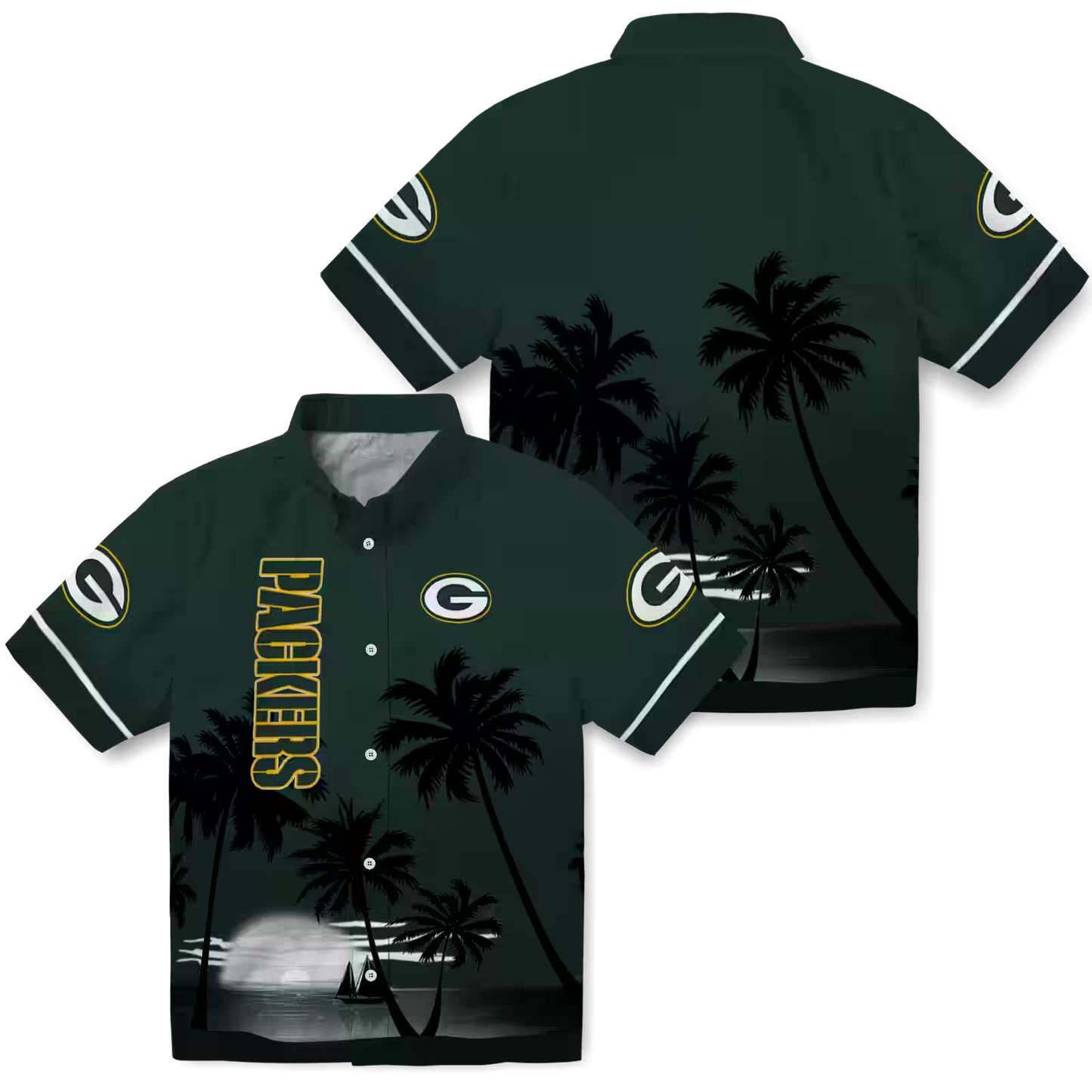 GB x NFL Hawaiian Shirt ƒ?? Beach Sunset DATND TANTD 270526