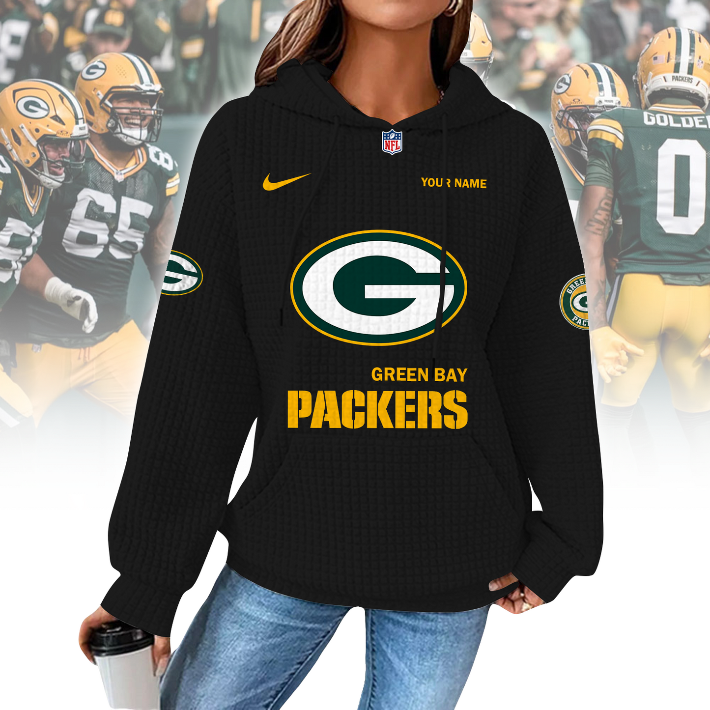 GB x NFL Waffle Hoodie  0310 DatND DVT