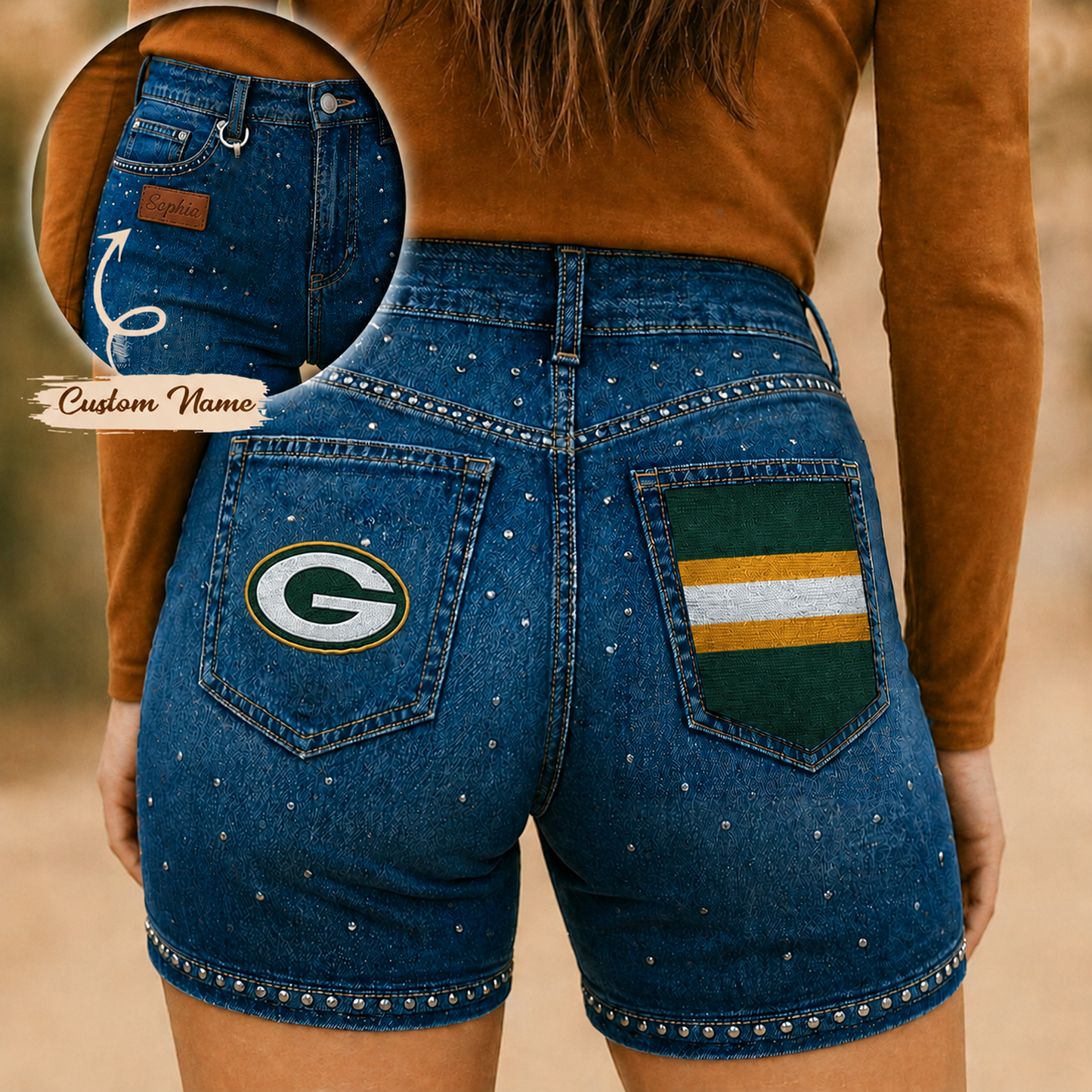 GB x NFL Premium High Waisted Biker Shorts 0905 DatND DVT