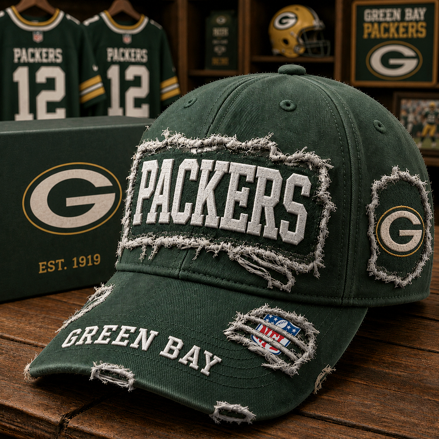 GB x NFL Premium Patch Cap 1806