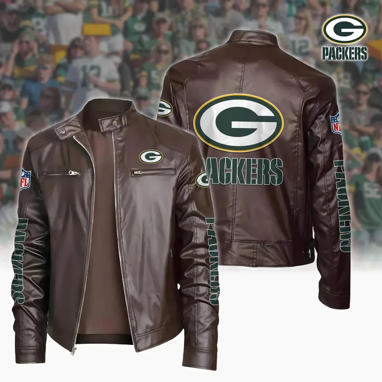 GB x NFL Sport Leather Jacket DATND TANTD