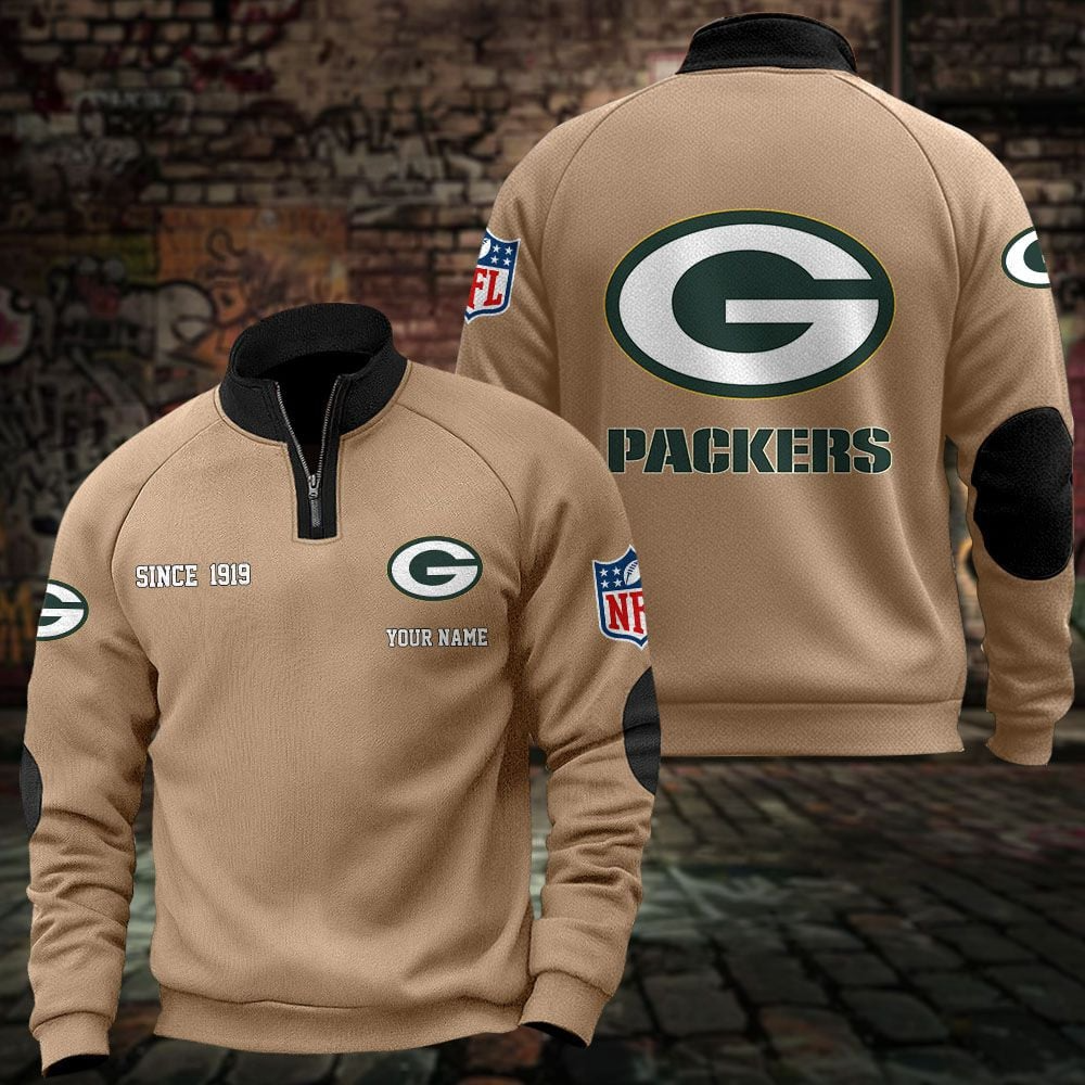 GB x NFL Sweatshirts Quarter Collared Sweatshirt Pullover DatND DVT