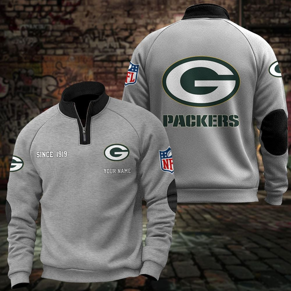 GB x NFL Sweatshirts Quarter Collared Sweatshirt Pullover DatND DVT