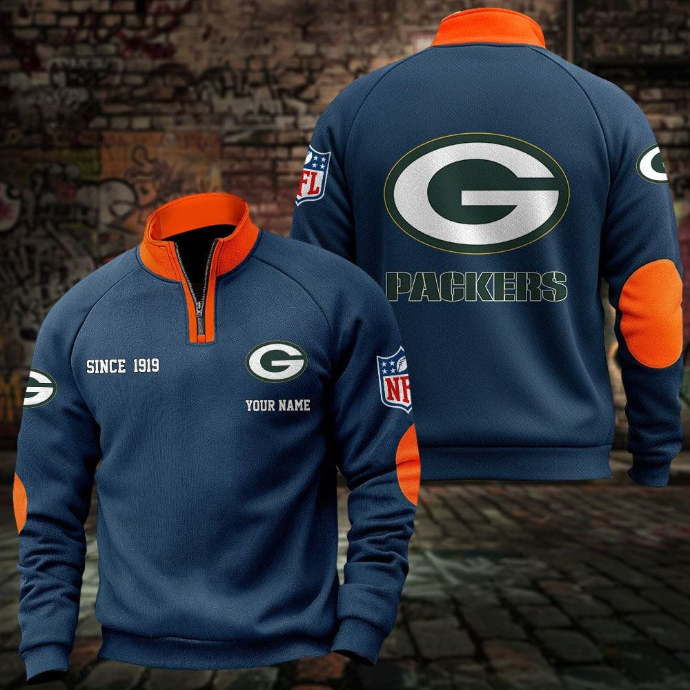 GB x NFL Sweatshirts Quarter Collared Sweatshirt Pullover DatND DVT