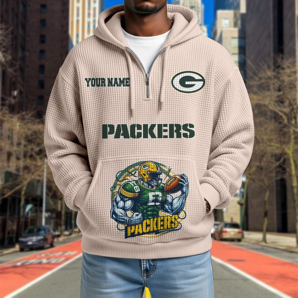 GB x NFL Waffle Hoodie DATND TANTD