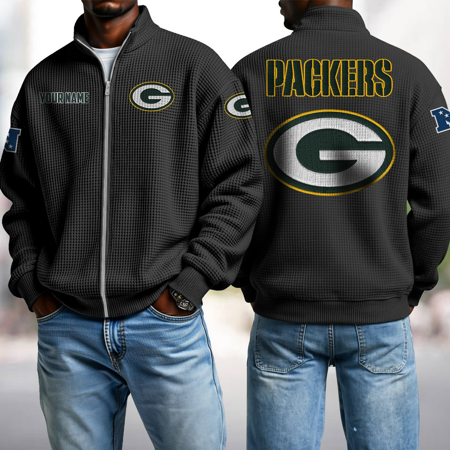 GB x NFL Waffle Zip-Up Sweatshirt DatND DVT