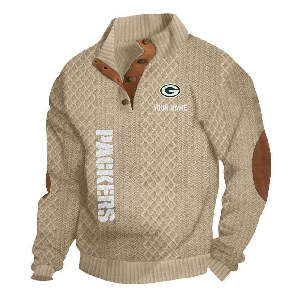 GBP NFL Basic Knitted Stand Collar Sweatshirt DDT CTND
