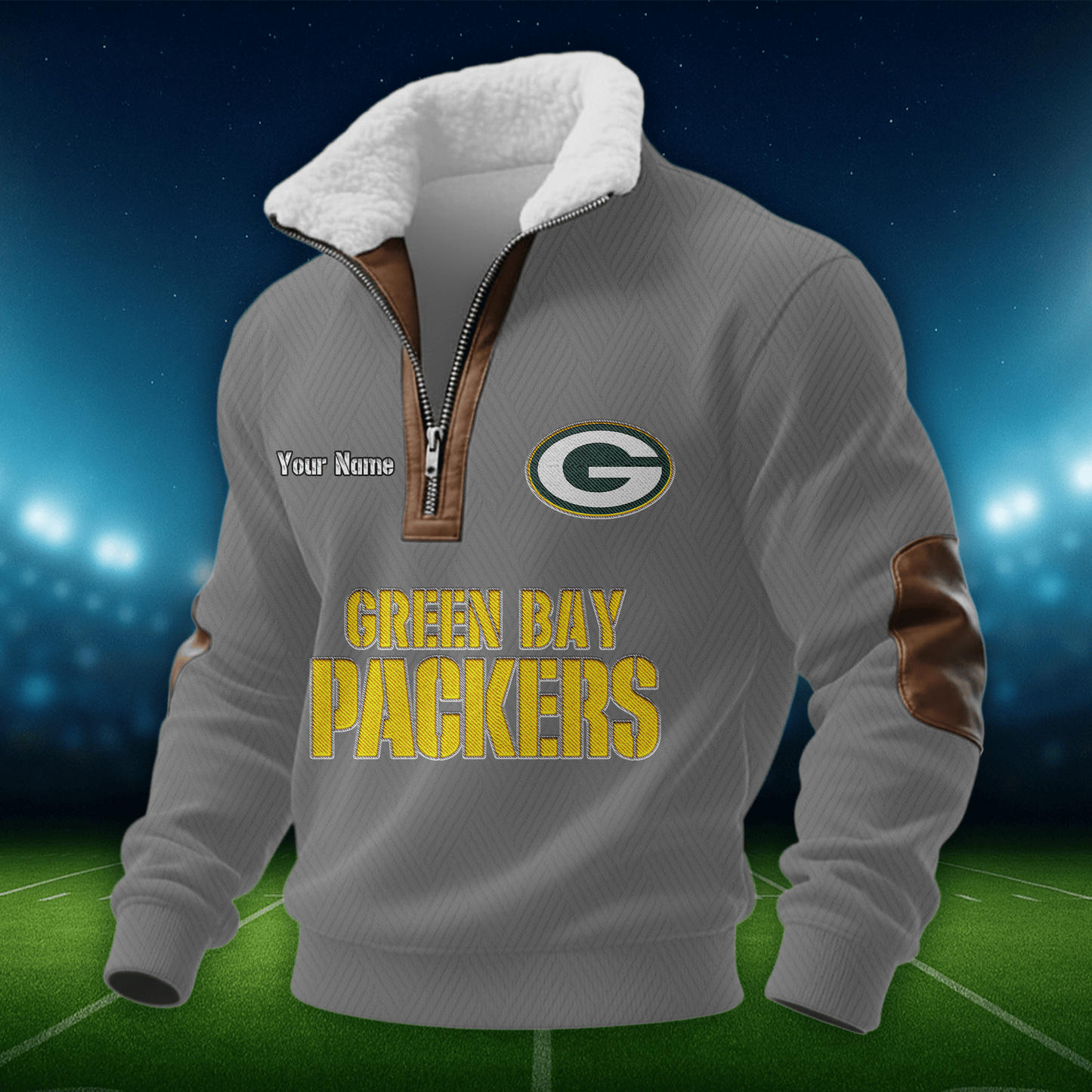 GBP NFL Men Fur Collar Sweatshirt DDT CTND