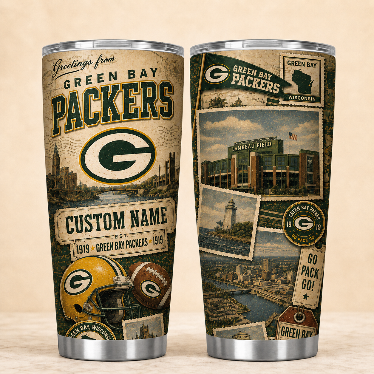 GBP Personalized Premium NFL Classic Tumbler 190626