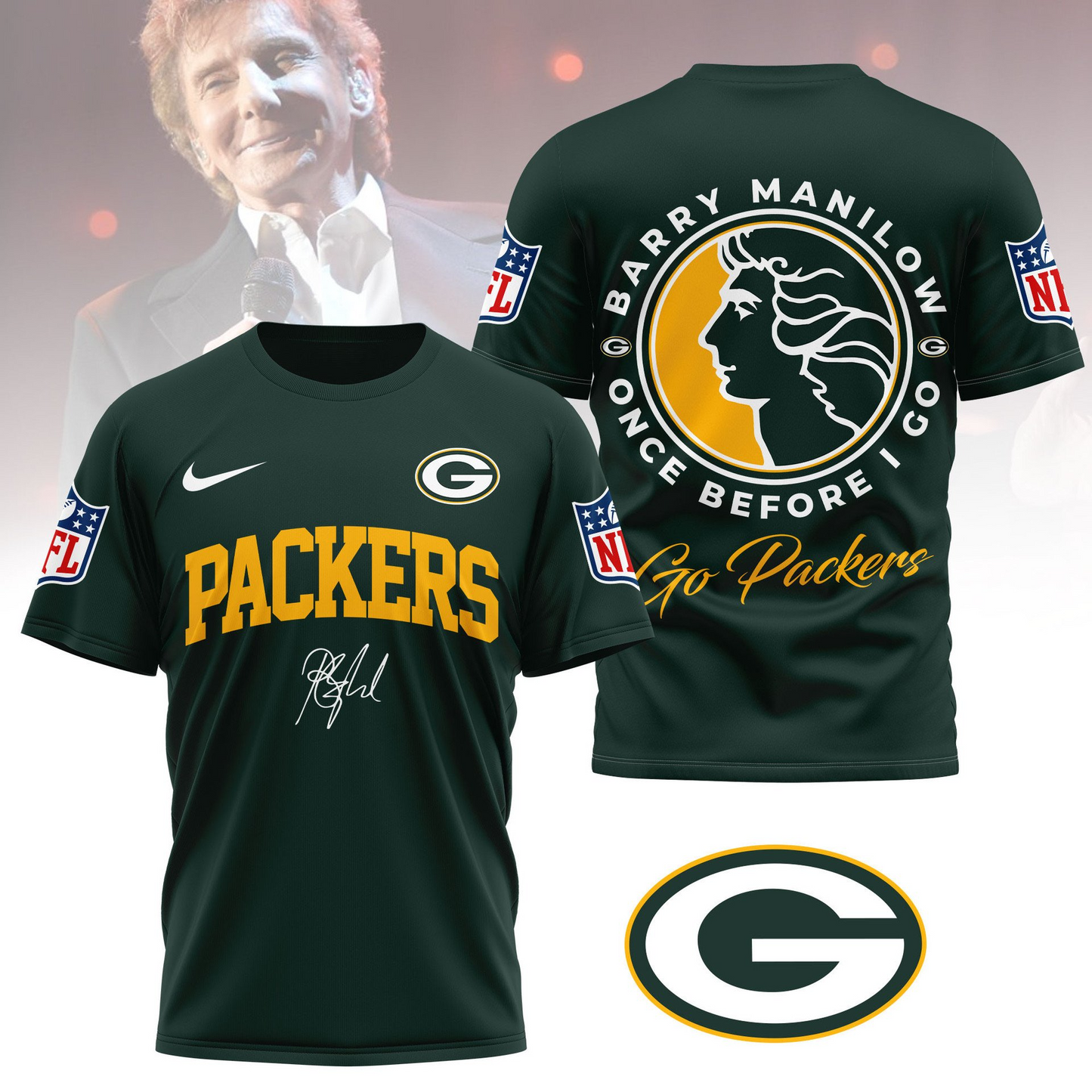 GBP Premium NFL Barry Manilow Fan Shirt DDT CTND